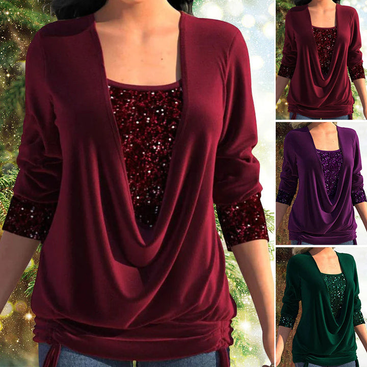 Trendy Ladies Blouse – Elin-Red-S-The Livary