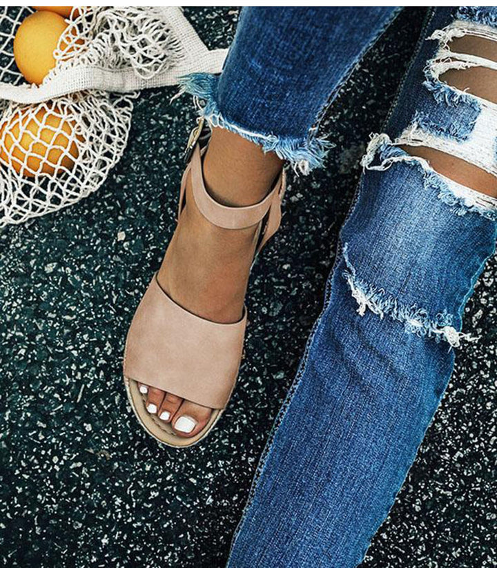 Trendy Ladies Espadrille Summer Sandals - Liv-Black-35-The Livary