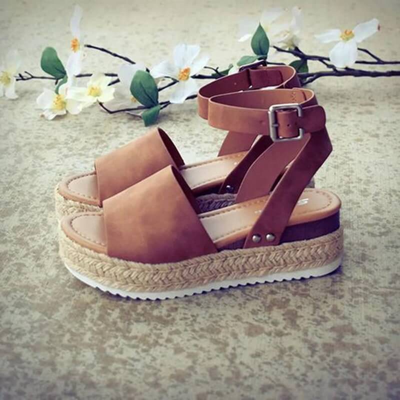 Trendy Ladies Espadrille Summer Sandals - Liv-Black-35-The Livary