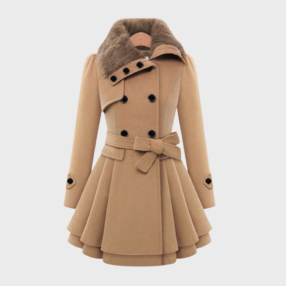 Trendy Ladies' Jacket - BellaVogue-Khaki-S-Nora Luxe