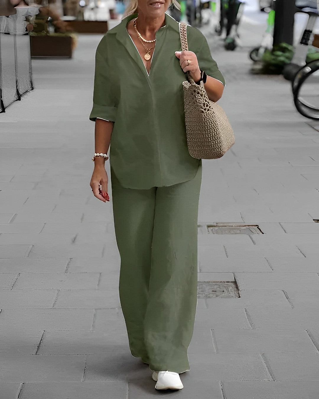 Trendy Ladies Summer Trousers - Noa-Grey-S-The Livary