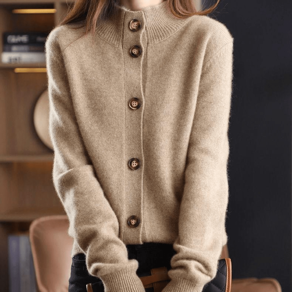 Trendy Ladies Sweater - Livia-Beige-XS-Nora Luxe
