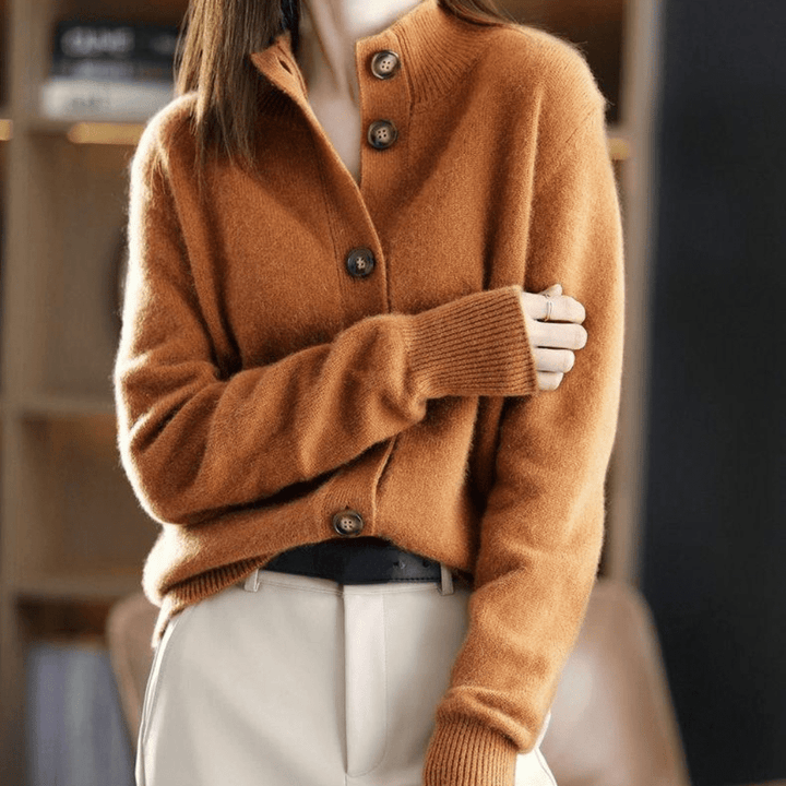 Trendy Ladies Sweater - Livia-Beige-XS-Nora Luxe
