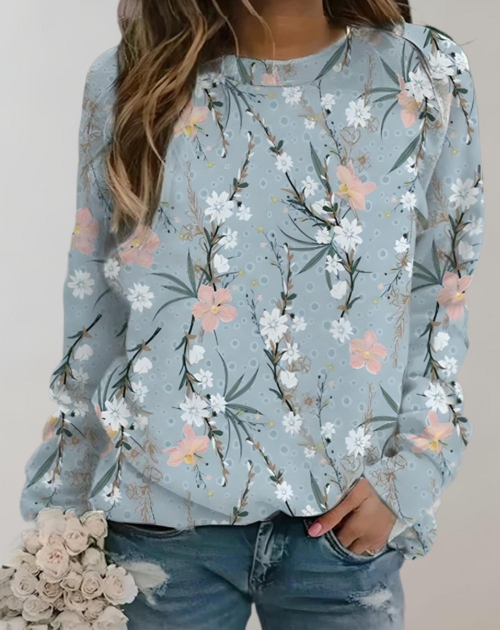 Trendy Luxurious Ladies' Sweater - Isabella-Gray-S-Nora Luxe