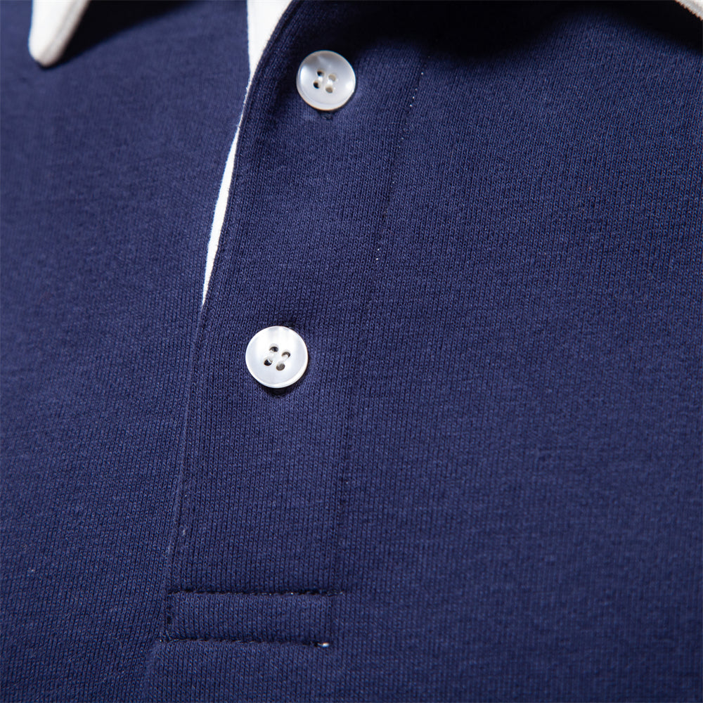 Trendy Men's Polo Pullover - James-Blue-S-Nora Luxe