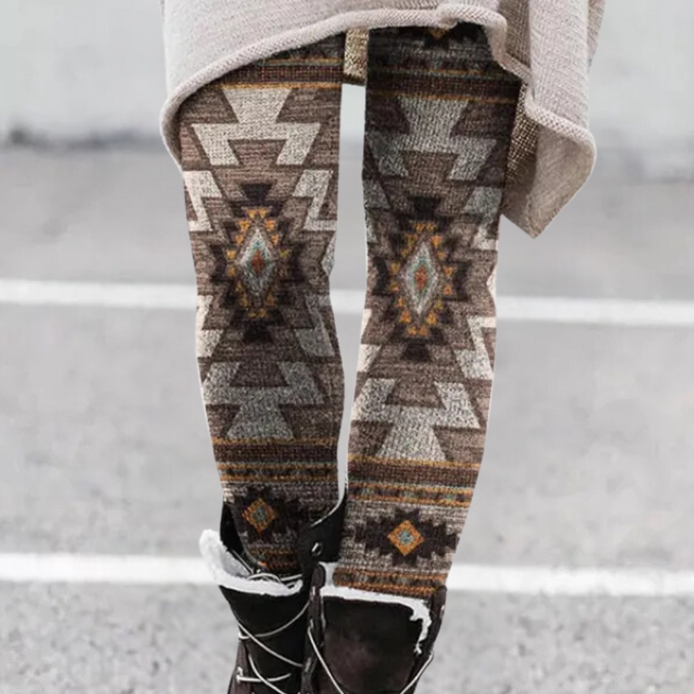Trendy Stretch Women's Leggings - Kelsey-Khaki-XS-Nora Luxe