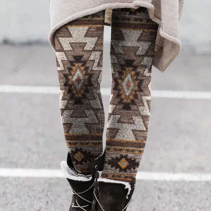 Trendy Stretch Women's Leggings - Kelsey-Khaki-XS-Nora Luxe