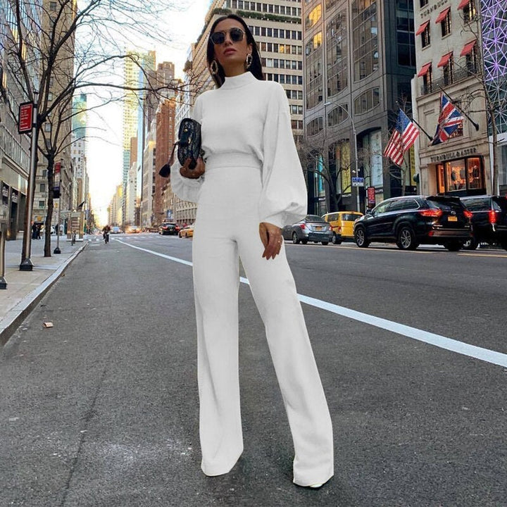Trendy Women's Jumpsuit - Evelyn-White-S-Nora Luxe