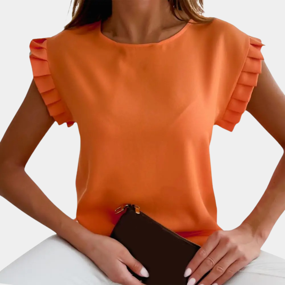 Trendy Women's T-Shirt – Lyra-Orange-S-State of Style