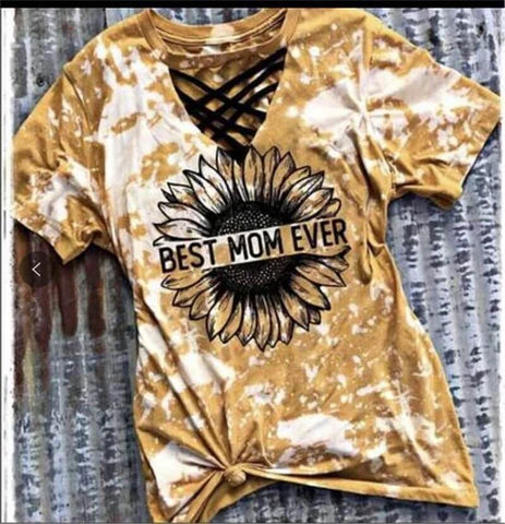 Trendy women's T-shirt with cut-out design and tie-dye pattern – Norina-C-S-Nora Luxe