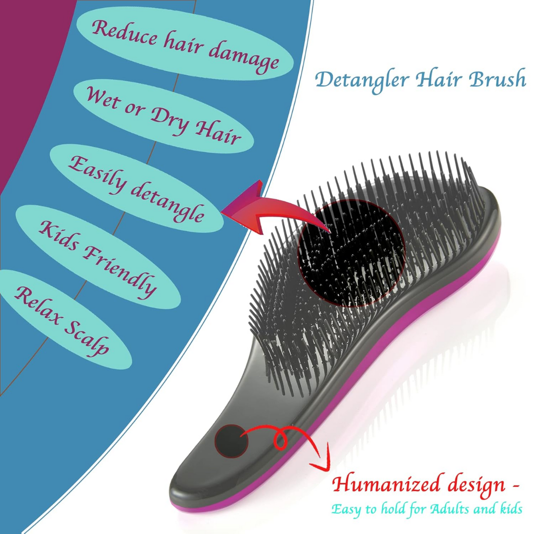 Ultimate Detangler Brush Set - 2-Piece Advantage Pack-Set 1-Nora Luxe