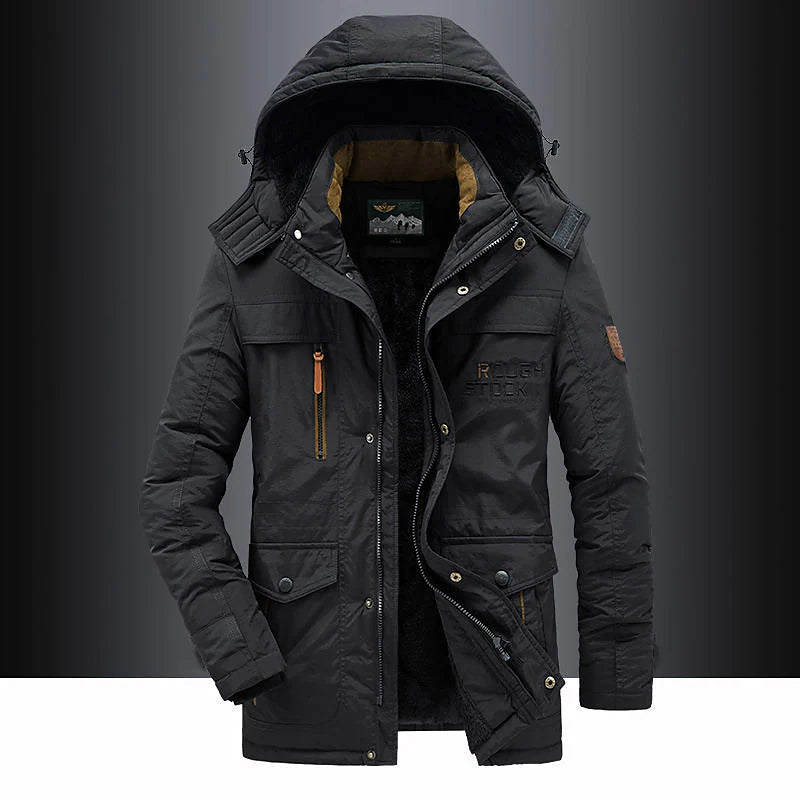 Men's parka with fleece lining – Leventis