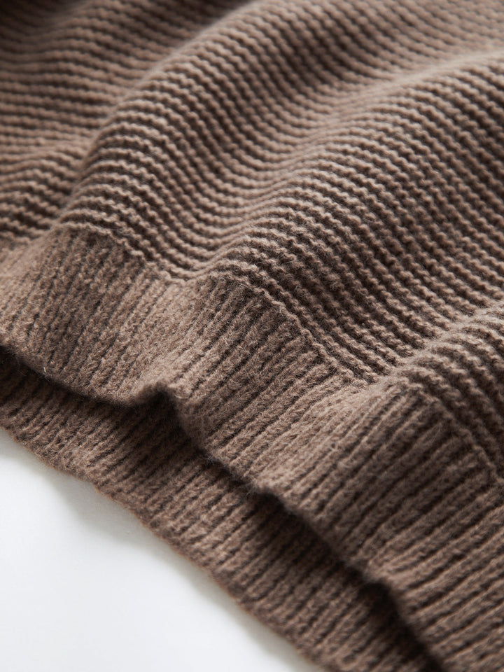 V-Neck Sweater for Women - Mila-Brown-XS-Nora Luxe