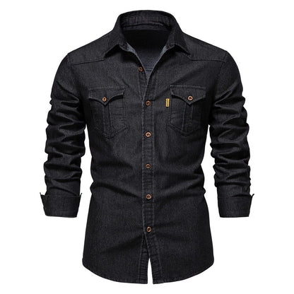 Camisa de denim masculina - Hugo