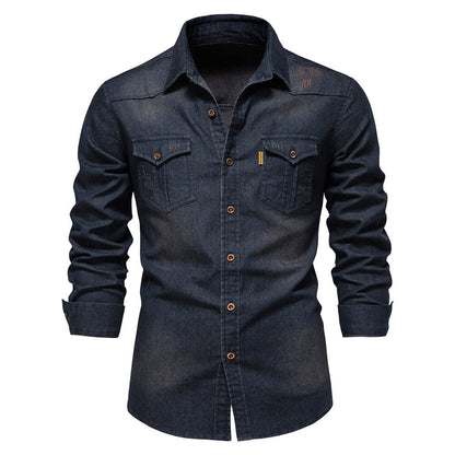 Camisa de denim masculina - Hugo