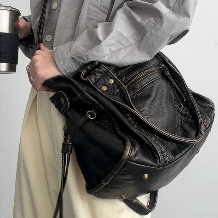 Vintage Leather Handbag - Marisol-Nora Luxe