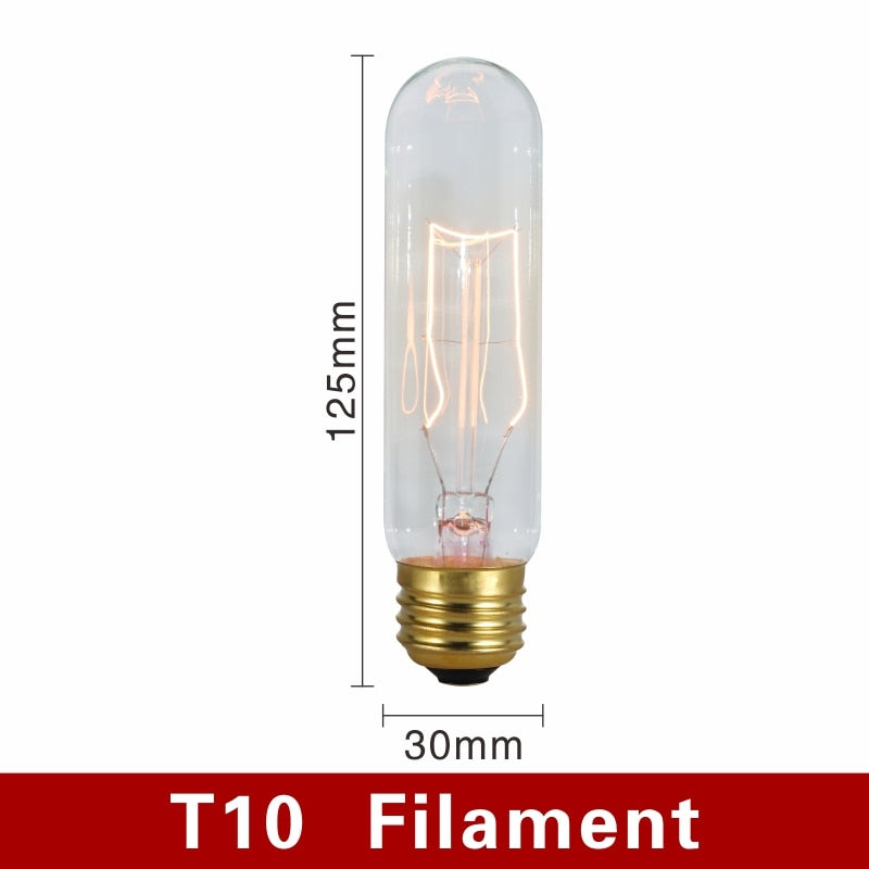 Vintage Light Bulbs - NostalgiaGlow-T10 Filament-Nora Luxe