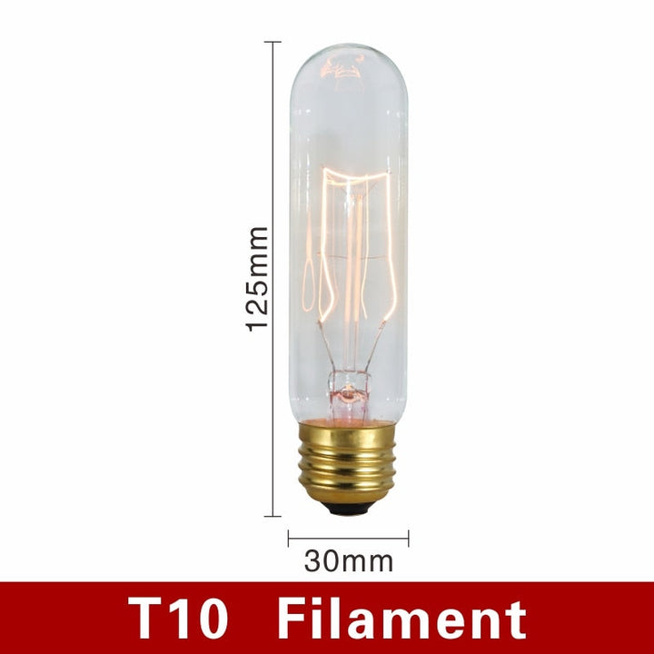 Vintage Light Bulbs - NostalgiaGlow-T10 Filament-Nora Luxe