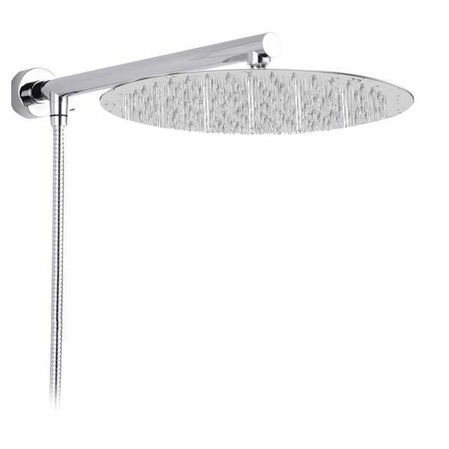 Wall-mounted Rain Shower - RainFlow Ultra-M-Round-Nora Luxe