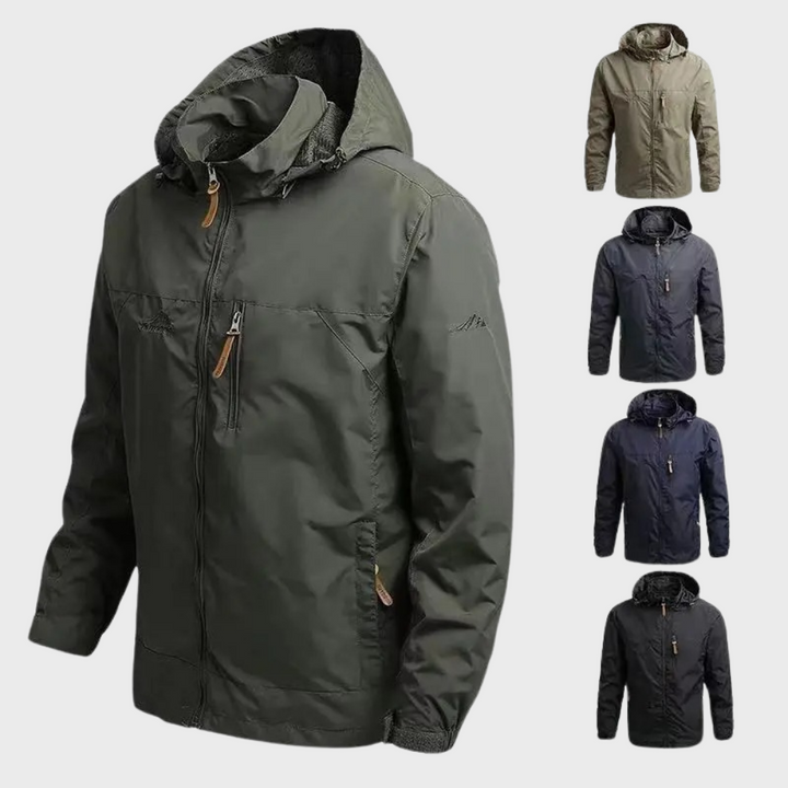 Warm and Waterproof Men's Jacket - Lars-Black-M-Nora Luxe