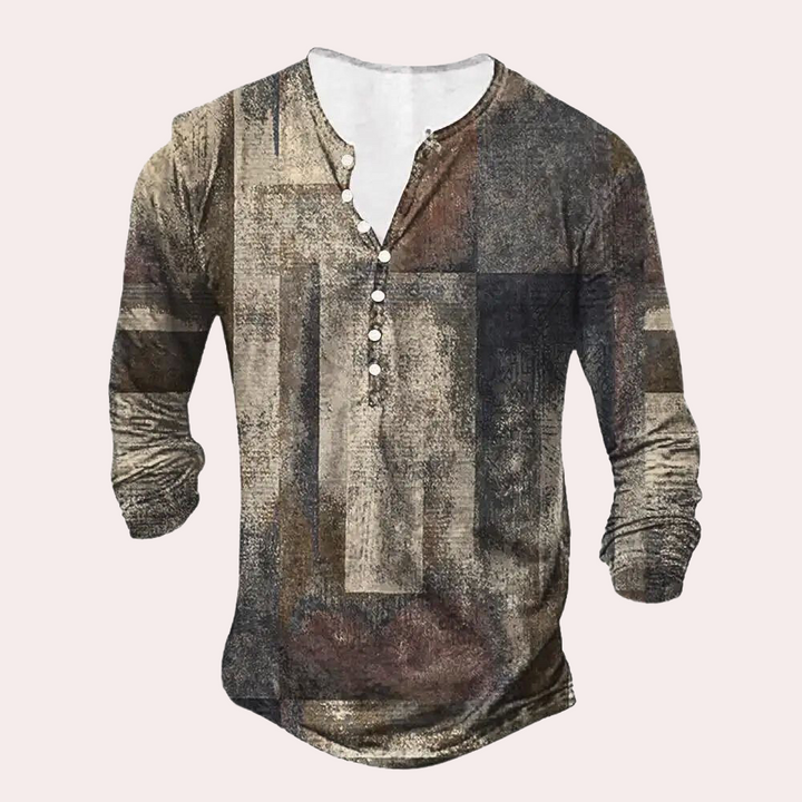 Warm Men's Sweater - Milan-Beige-S-Nora Luxe