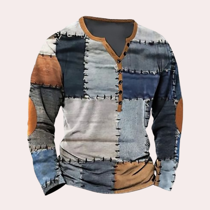 Warm Men's Sweater - Milan-Brown-S-Nora Luxe
