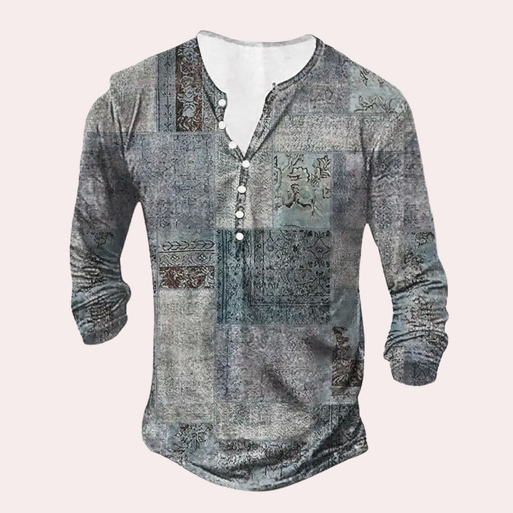 Warm Men's Sweater - Milan-Gray-S-Nora Luxe