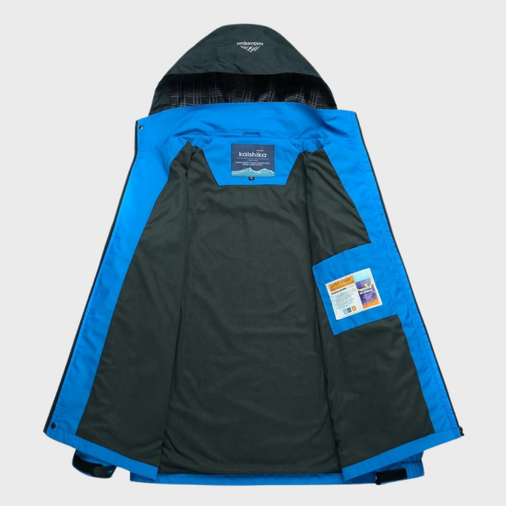 Waterproof Wind Jacket for Men - StormGuard-Blue-L-Nora Luxe