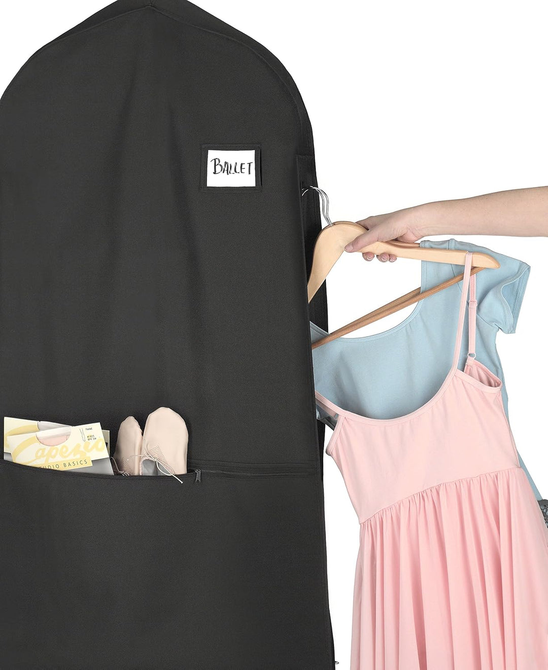 Water-Repellent Zippered Garment Bag with Accessory Pocket