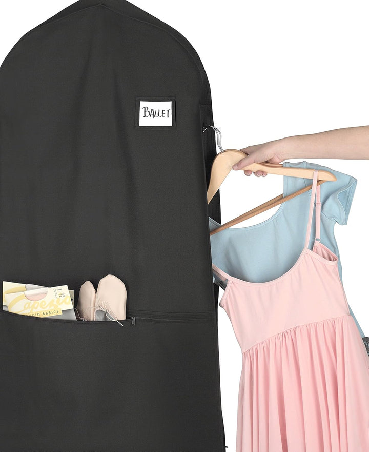 Water-Repellent Zippered Garment Bag with Accessory Pocket