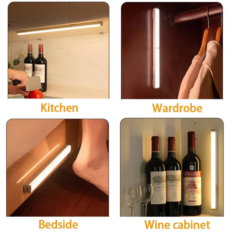 Wireless LED Lamp with Motion Sensor - SmartGlow-Warm Wit-3.94 inches-Nora Luxe