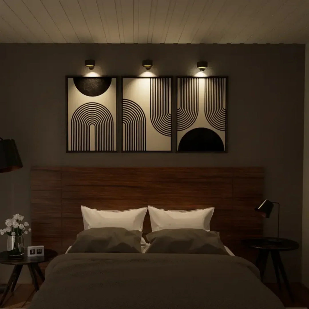 Wireless Rechargeable Wall Lamp - LumoFlex-White-Touch Control-Nora Luxe